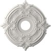 Ekena Millwork Attica PVC Ceiling Medallion (Fits Canopies up to 5 5/8"), 16"OD x 3 1/2"ID x 1"P CMP16ATGBW